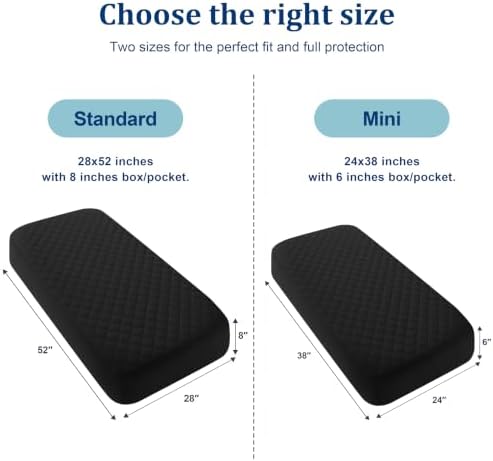 BEDSUM 2-Pack Waterproof Crib Mattress Protector - Image 4