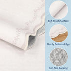 GarveeHome 2.5x8 Scalloped Washable Runner Rug Non Slip Hallway Kitchen Rug - Image 4