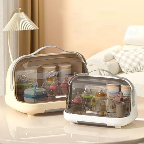 Baby Bottle Drying Rack with Cover, Portable Baby Bottle Storage Organizer - Image 6