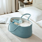 luxury little Diaper Caddy Organizer, Large Cotton Rope Nursery Baby Basket - Image 3