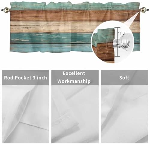 Farmhouse Kitchen Curtains Valances - Image 7