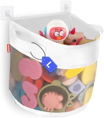 UNEEDE Bath Toy Organizer, 4.15 Gallons Bathtub Toy Storage Organizer by UNEEDE