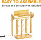 SpaceAid Bamboo Baby Bottle Drying Rack, Space Saving Kitchen Bottles Holder - Image 7