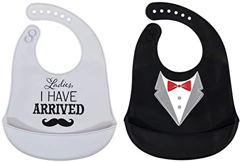 Hudson Baby Unisex Baby Silicone Bibs, Ladies I Have Arrived, One Size by HudsonBaby