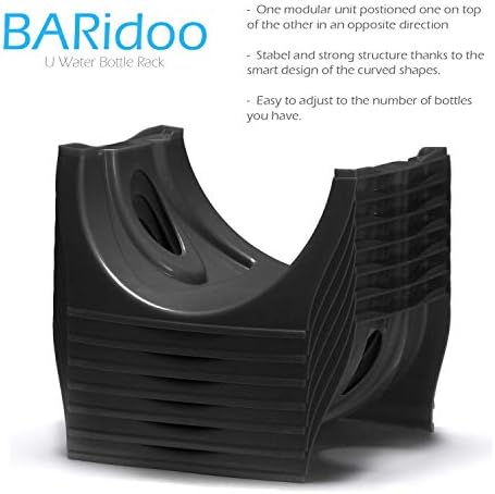 Bariboo Stackable Water Bottle Storage Rack Best Water Jugs 5 Gallon Organizer. - Image 3
