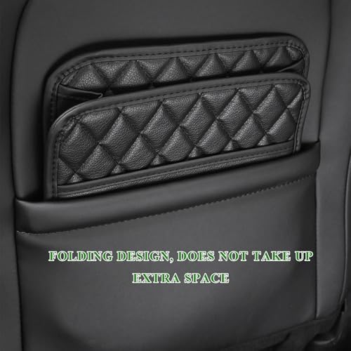 2PCS Car Seat Back Organizer, Waterproof Leather Hanging Backseat Organizer - Image 6