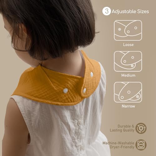 8 Pack Muslin Baby Bandana Bibs - Image 4