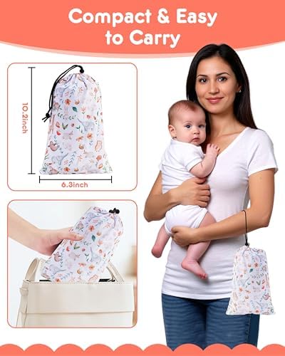 High Chair Cover Portable with 3-Point Harness, Waterproof Baby Seat Cover - Image 2