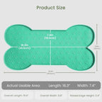 PWTAA Dog Food Mat Anti-Slip Silicone Dog Bowl Mat Thicker Pet Placemat - Image 2