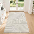 Pauwer 3x5 Area Rugs for Living Room, Modern Non Slip Washable Rug by Pauwer