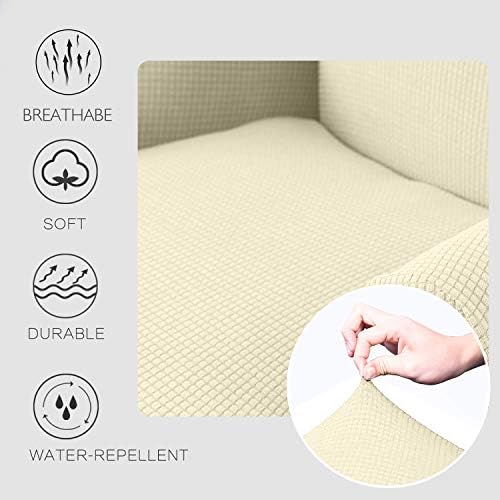 Granbest Premium Water Repellent Wingback Chair Cover 2-Piece High Stretch - Image 4