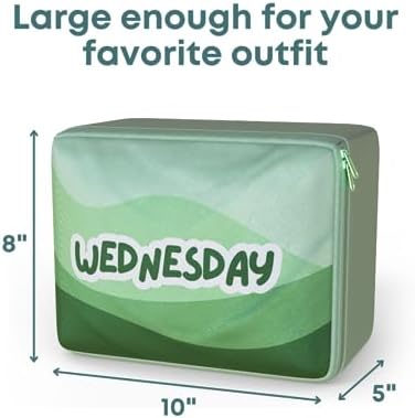 Packing Cubes for Kids & Baby Days of the Week 7 Set Daily Outfit Suitcase - Image 3
