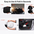 Car Windshield Sun Shade, Universal Fit Compact Sedan SUV, Monster Blue - Image 6