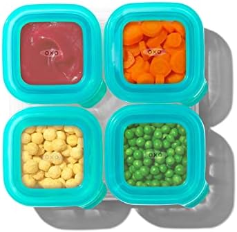 OXO Tot Silicone Baby Food Storage Container, Set of Four, 4oz Containers - Image 5