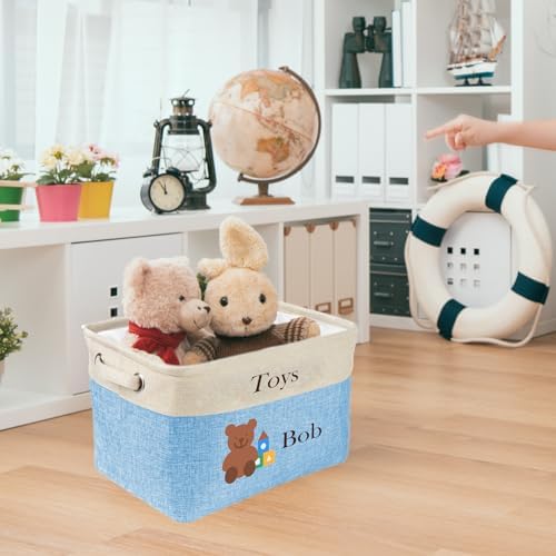 Personalized Baby Toy Storage Basket Custom Toy Box - Image 6