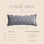 BlissBlush Long Lumbar Pillow Cover 14x36 - Image 6