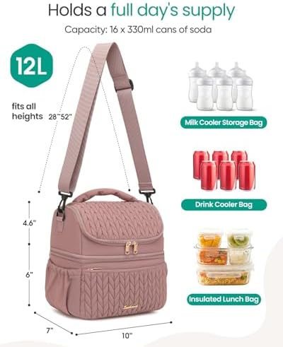 Breastmilk Cooler Bag, 12L Double Deck - Image 2