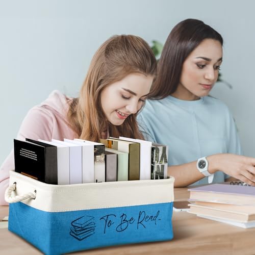 Marsui 1 Pcs TBR Basket Book Storage Bin Bookish Gifts - Image 4