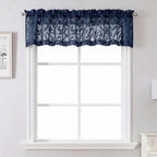 Lecloud Leia Navy Blue Sheer Valances by Lecloud