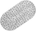 WELTRXE Pebbles Bathtub Mat Non Slip Oval Shower Mat by WELTRXE