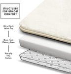 Clara Clark Bathroom Rugs, Velvet Memory Foam Bath Mat, Machine Washable Bath - Image 6