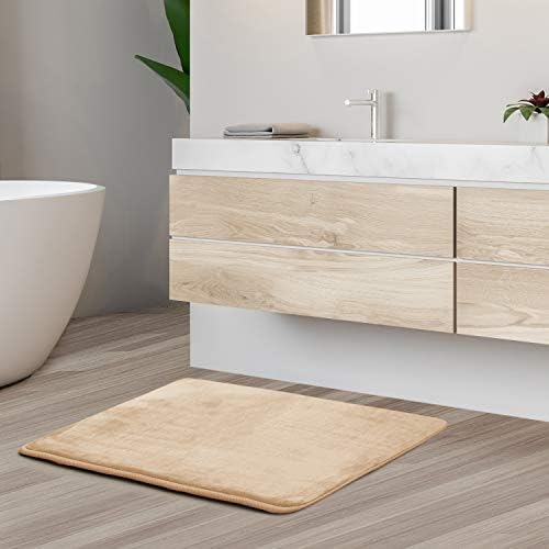 Clara Clark Bathroom Rugs, Velvet Memory Foam Bath Mat, Machine Washable Bath - Image 2