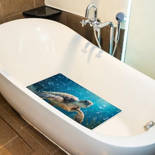 Shower Mat Non Slip, Turtle Ocean Anti Slip Bath Mat - Image 5