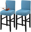 Fuloon Waterproof Barstool Covers Chair Slipcovers, Lake Blue, 2 Pack by Fuloon