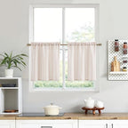 ZJDECOR Cotton Blended Pink Vertical Stripe Tiers Panels by ZJDECOR
