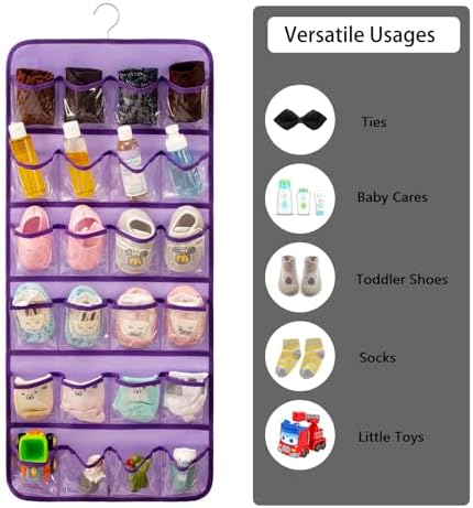 Dual-sided Baby Shoe Organizer Closet Hanging Toddler Shoes Storage - Image 2