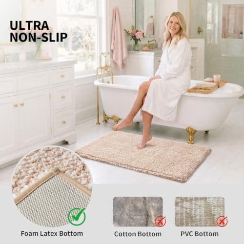 ILANGO Bathroom Rugs 70" × 24", Extra Soft Absorbent Microfiber Bath Rugs - Image 6
