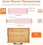 Lifewit 4" High Upgrade Drawer Divider, Adjustable Drawer Organizer Clothes - Image 2