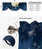 Christmas Blackout Tie Up Valance Curtains - Image 6