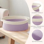 JMvicyroam Small Woven Basket, Empty Gift Basket - Image 3