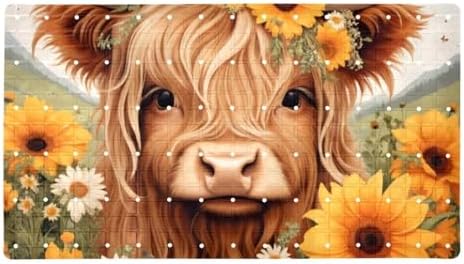 Non Slip Shower Mat Bathtub Mat 15.1x26.8 Inch, Quick Dry Bath Mat by Anna+Cowper