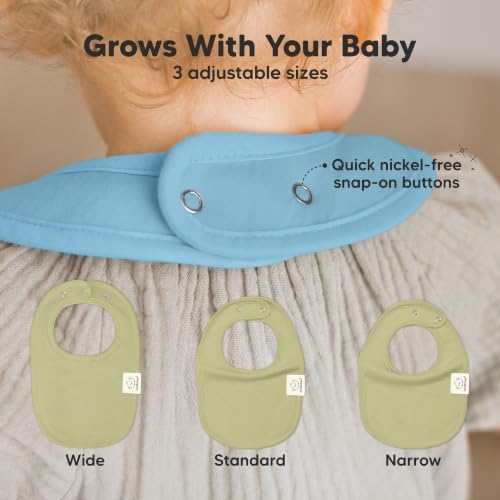 KeaBabies 8-Pack Organic Baby Bibs - Image 4