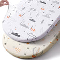Stretch Fitted Bassinet Sheet Set BROLEX 2 Pack Cradle Sheets by BROLEX