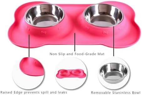 Hubulk Pet Dog Bowls 2 Stainless Steel Dog Bowl - Image 3
