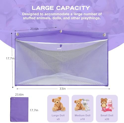 Large Corner Stuffed Animal Storage - Image 4