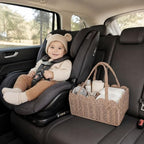 Diaper Caddy Organizer, Paper Rope Storage Baskets Nursery Bin - Image 5