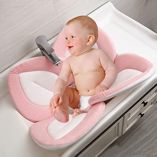PandaEar Baby Bath Pad for Infant Newborn | Soft Flower Petals for Sink Bathtub - Image 2