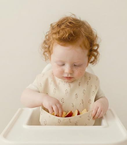 3 Pack Waterproof Baby Bibs for Eating, Mess Proof Feeding Bib - Image 6