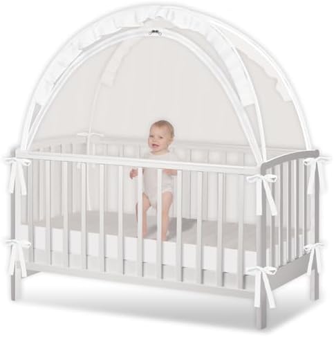 Crib Tent - Crib Net to Keep Baby in, Stop Baby from Climbing Out of Crib by Unknown