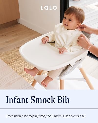 Lalo Long Sleeve Smock Bib, Machine Washable, Waterproof - Image 2