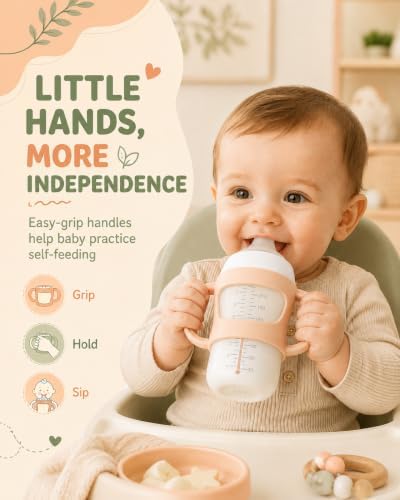 2 Pack Silicone Baby Bottle Handles - Image 2