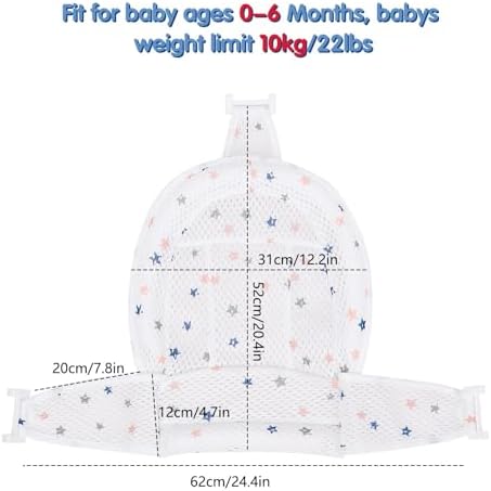Colorlife Baby Bath Seat Support Net Infant Bathing Seat Support Mat, - Image 6