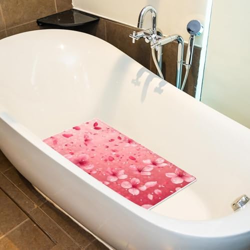 Non Slip Bathtub and Shower Mat 26.8x15.1 inch, Bath Mat - Image 5