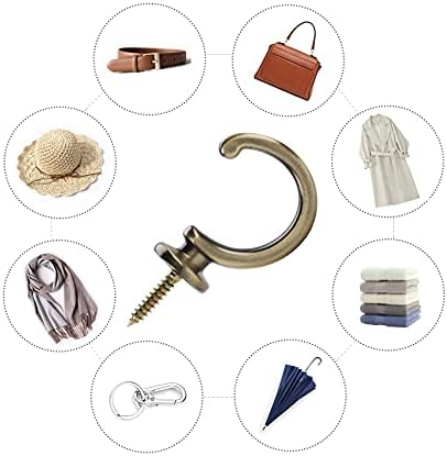 DeSS 4 Pack Curtain Holdbacks Curtain Tiebacks Hooks Wall Mounted Curtain Hooks - Image 6