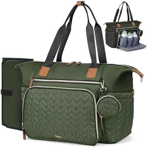 Diaper Bag Tote, Large Baby Hospital Bag by Tonyeee