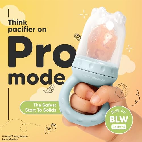 KeaBabies Baby Fruit Feeder 2pk, Silicone Baby Food Feeder - Image 2